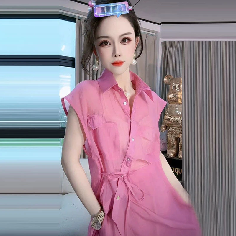 欧货小众不撞款套装女夏季设计感短袖衬衫高腰短裤两件套