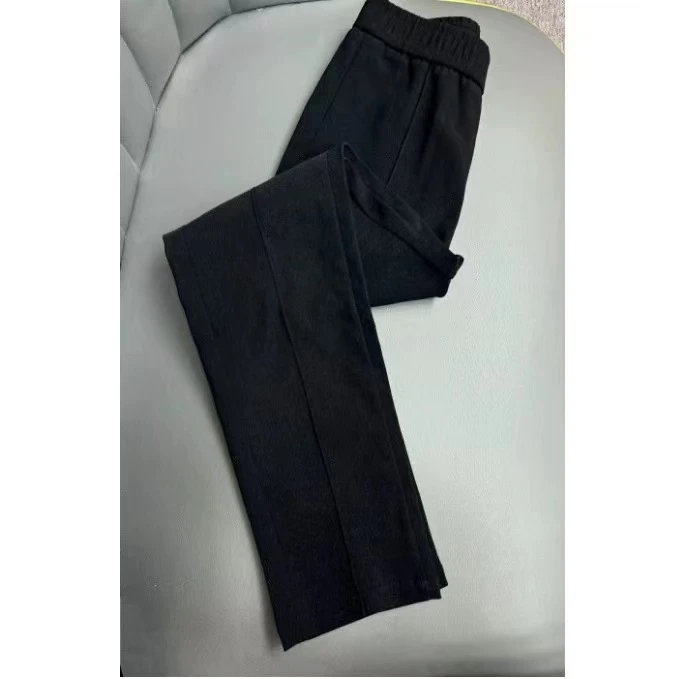 榜艺定制秋冬显瘦高弹烟管九分直筒裤