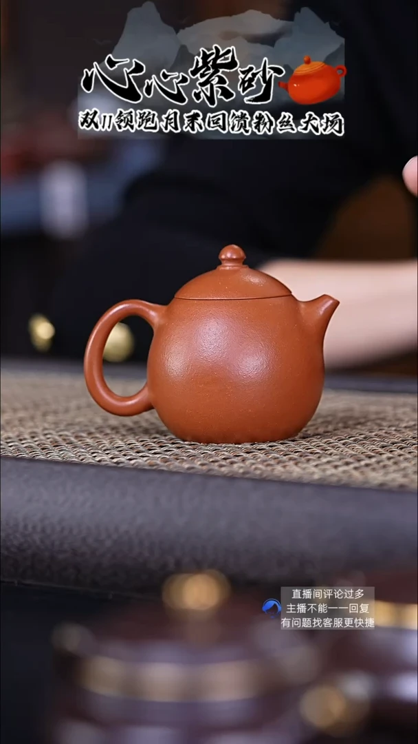 【闪购商品】紫砂茶壶徐峰朱泥光素龙蛋150cc