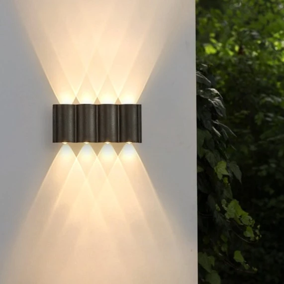 跃豪户外壁灯防水入户门口洗墙灯创意外墙灯庭院阳台壁灯门厅装饰