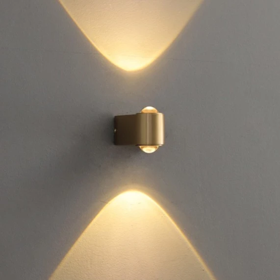 跃豪全铜壁灯温馨氛围卧室玄关楼梯背景墙灯免布线洗墙灯床头灯具