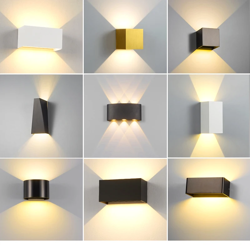 跃豪壁灯卧室床头灯双头简约创意过道室内户外墙壁灯防水楼梯间灯