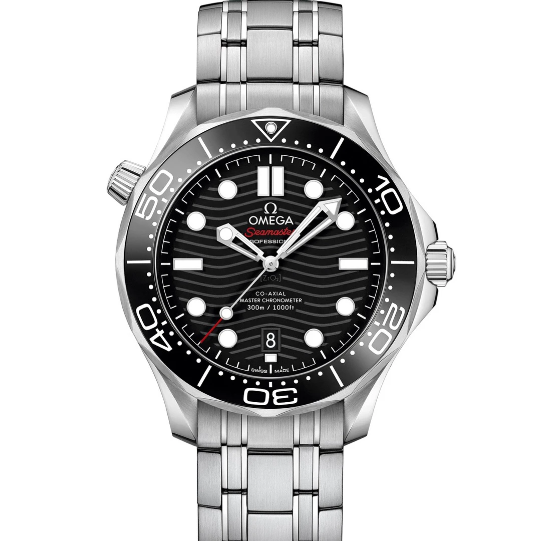 95新 Omega/欧米茄 黑钢海马300/2103042/42表径 公价48100 机械