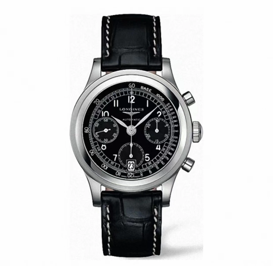 95新 Longines/浪琴 复古L2.768.4.53.0机械40MM男表23年全套