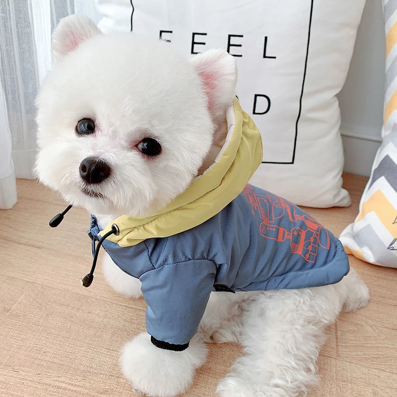 宠物秋冬保暖棉衣加厚保暖狗狗衣服泰迪宠物比熊博美雪纳瑞秋冬装
