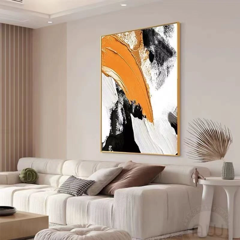 现代抽象肌理油画入户玄关走廊过道卧室装饰画客厅沙发背景墙挂画