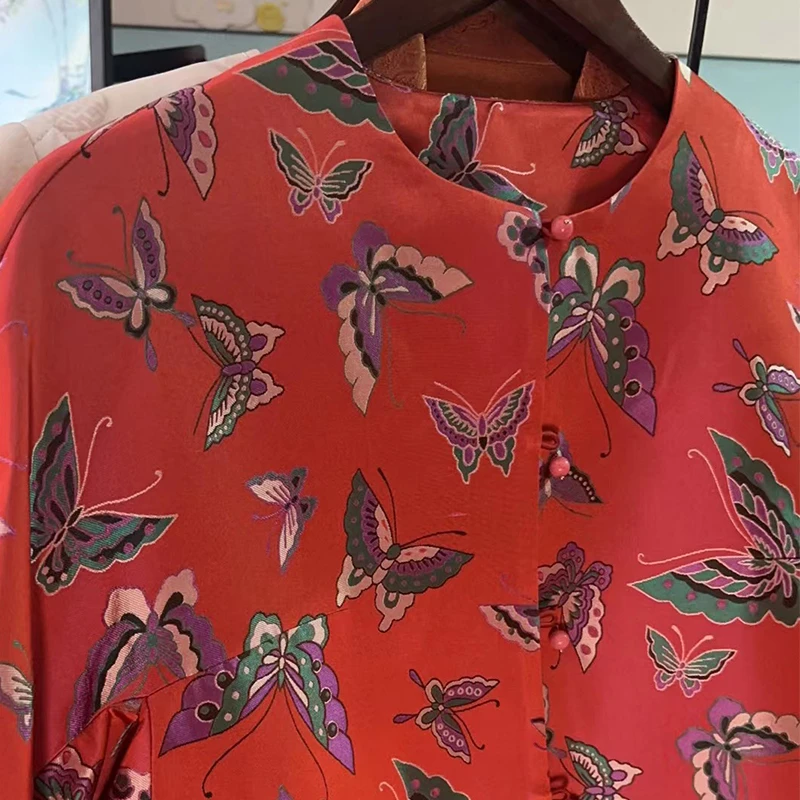 新中式桑蚕丝国风外套上衣MMWG6816