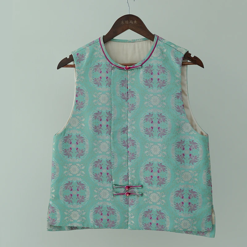 『凝安』新中式国风时尚宽松马甲DGWQ3345