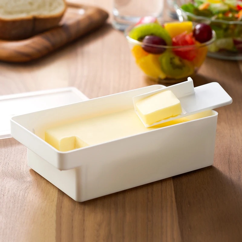 日式黄油保鲜盒牛油乳酪冷藏盒冰箱冷冻奶酪保鲜储物盒密封保鲜盒