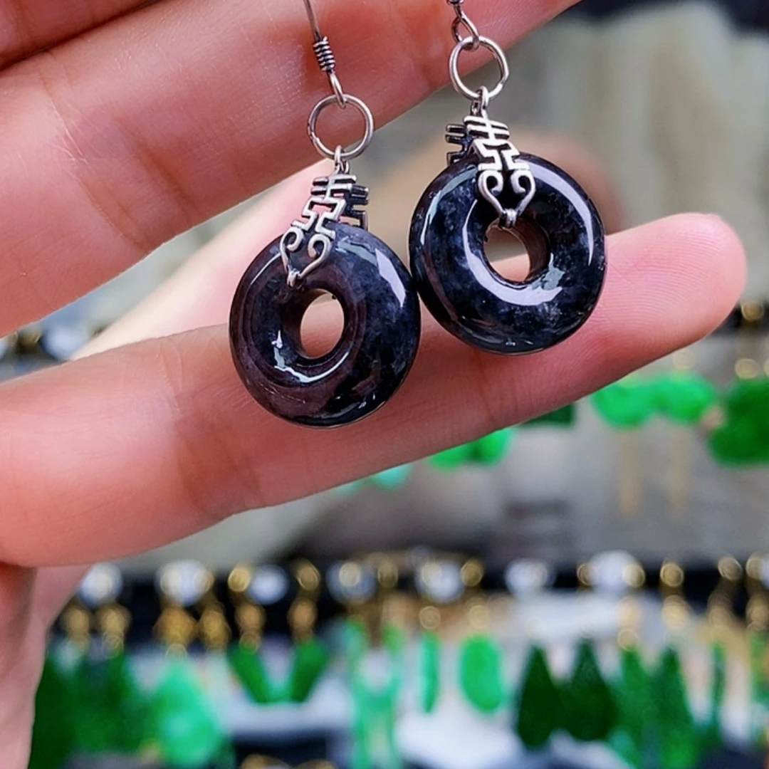 【闪购商品】翡翠耳饰未镶嵌