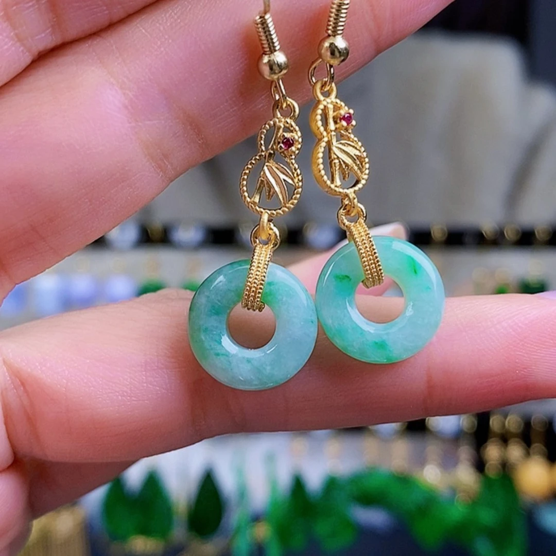 【闪购商品】翡翠耳饰未镶嵌