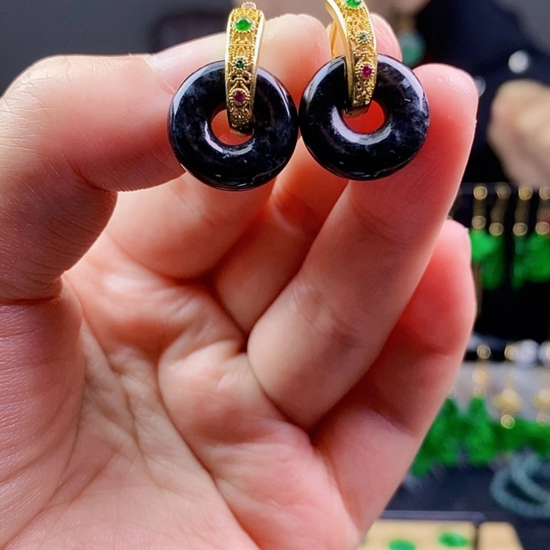 【闪购商品】翡翠耳饰未镶嵌