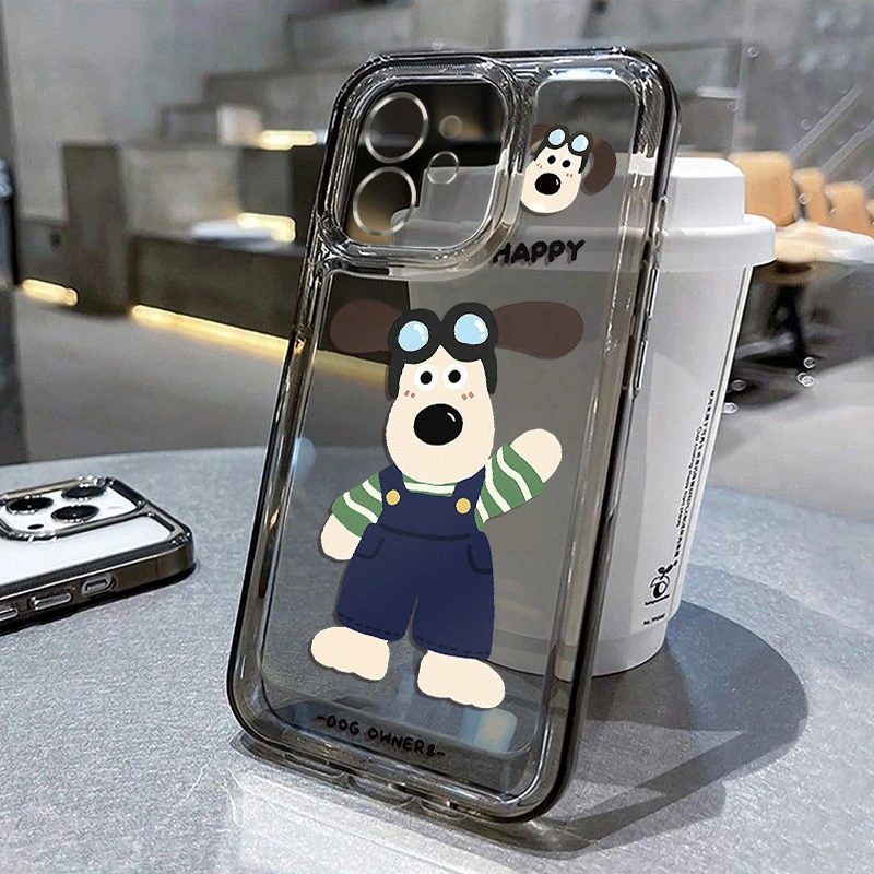 招手掌门狗苹果15promax手机壳iphone14pro软11防摔x情侣13透明12