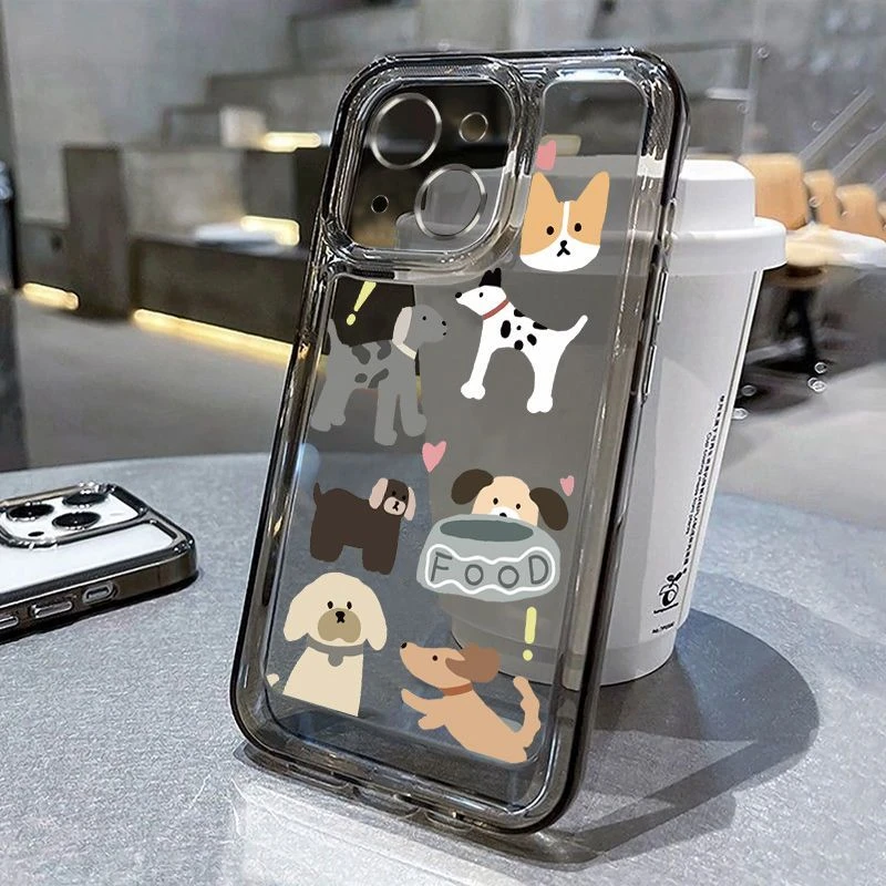 涂鸦狗苹果15promax手机壳iPhone14pro高颜值13全包xr防摔11潮牌x
