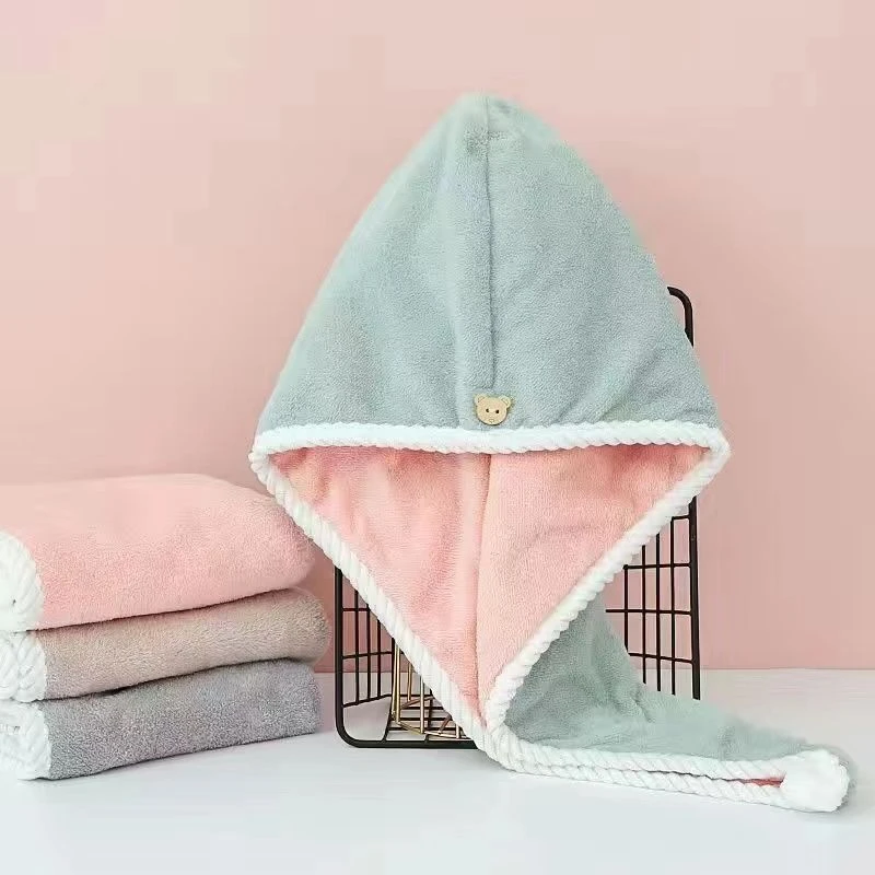 干发帽女吸水双层加厚可爱柔软干法2023新款包头巾洗头擦头发速干