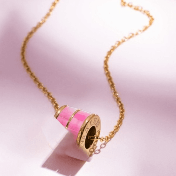 钛钢项链 81-XL-198-M气质甜美轻奢简约欧美贝壳晶晶项链1001