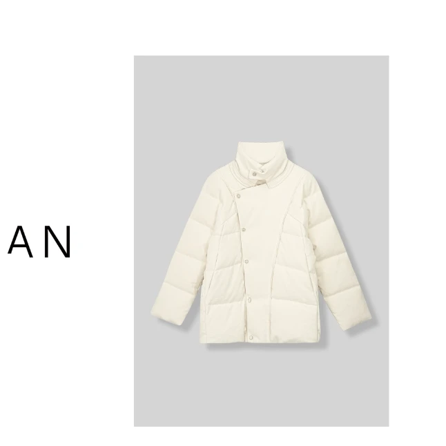 【妙姐精选】深圳高端欧货斜口羽绒外套PY00801