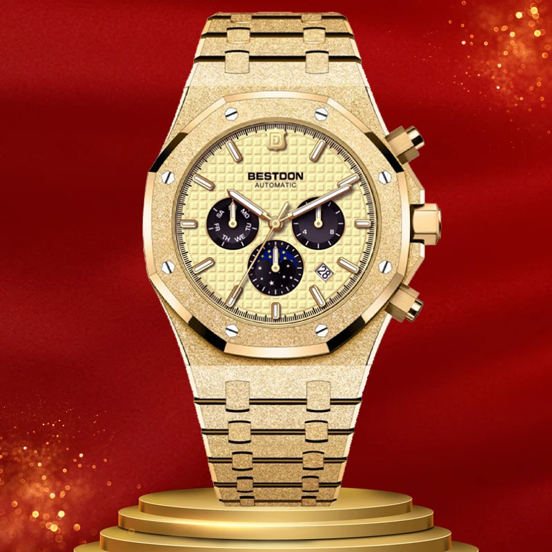 【嘉博百万补贴】邦顿钢王系列奢华男士全自动机械表男表XK