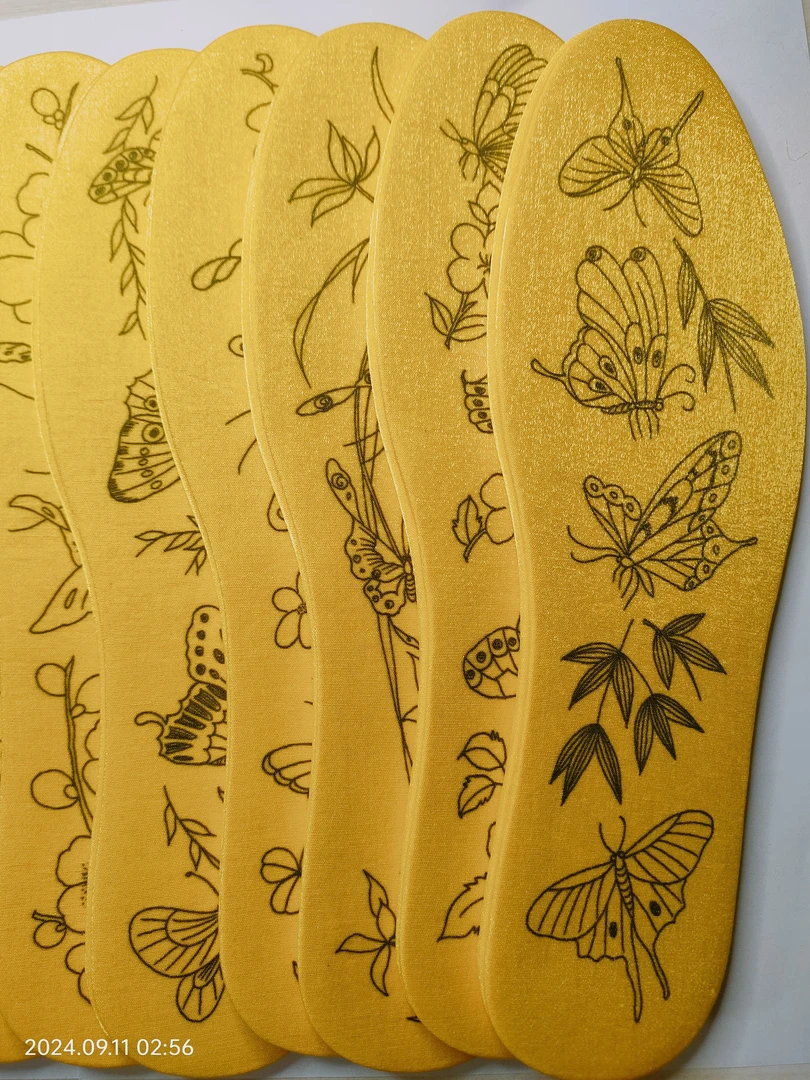 百蝶图手工透气吸汗冬季鞋垫鞋垫子材料包一套12双送针线十字绣