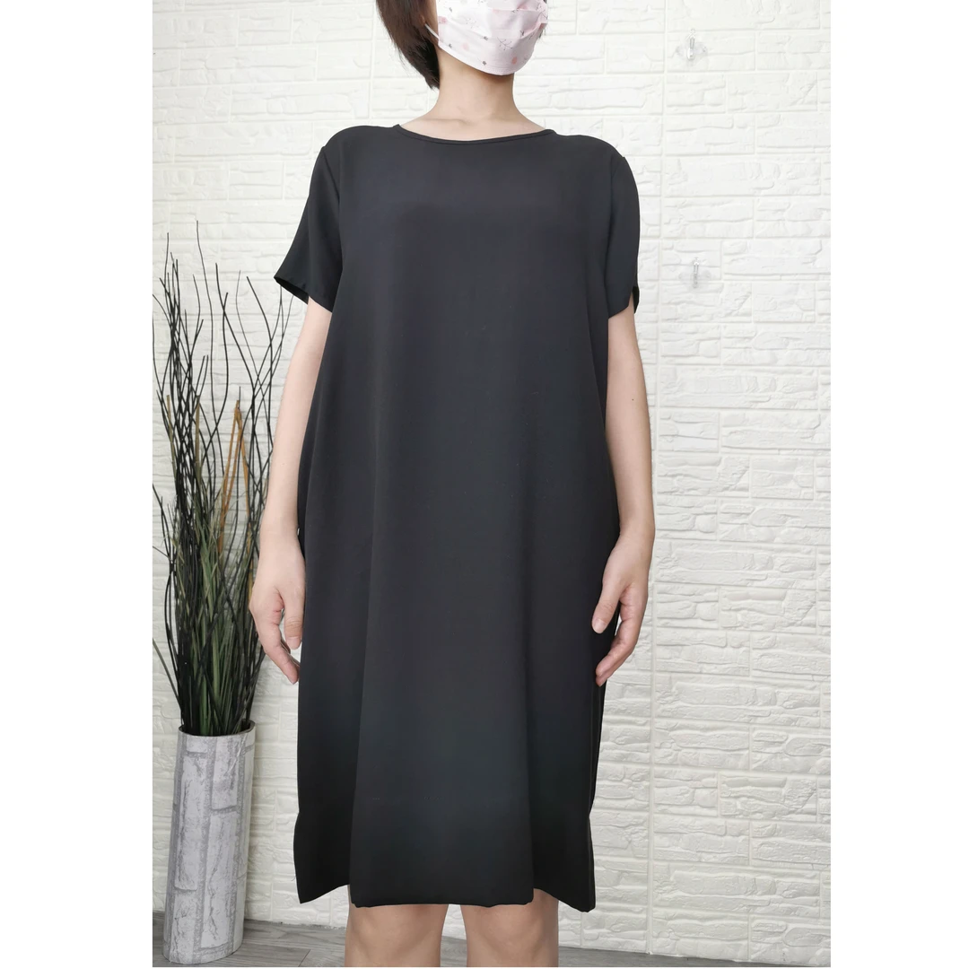 23TANGGNAT新款春夏女士宽松薄款遮肉显瘦时尚百搭休闲透气连衣裙