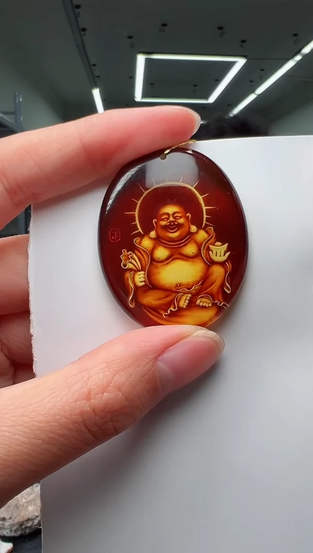 【闪购商品】琥珀颈饰未镶嵌佛