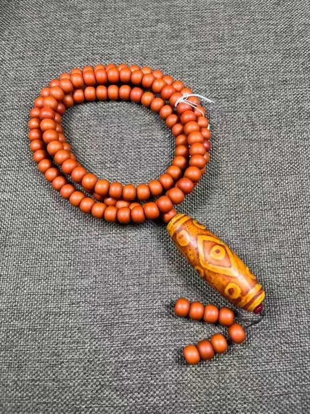 非金属珐琅吊坠 L345典藏级13眼桃胶项链