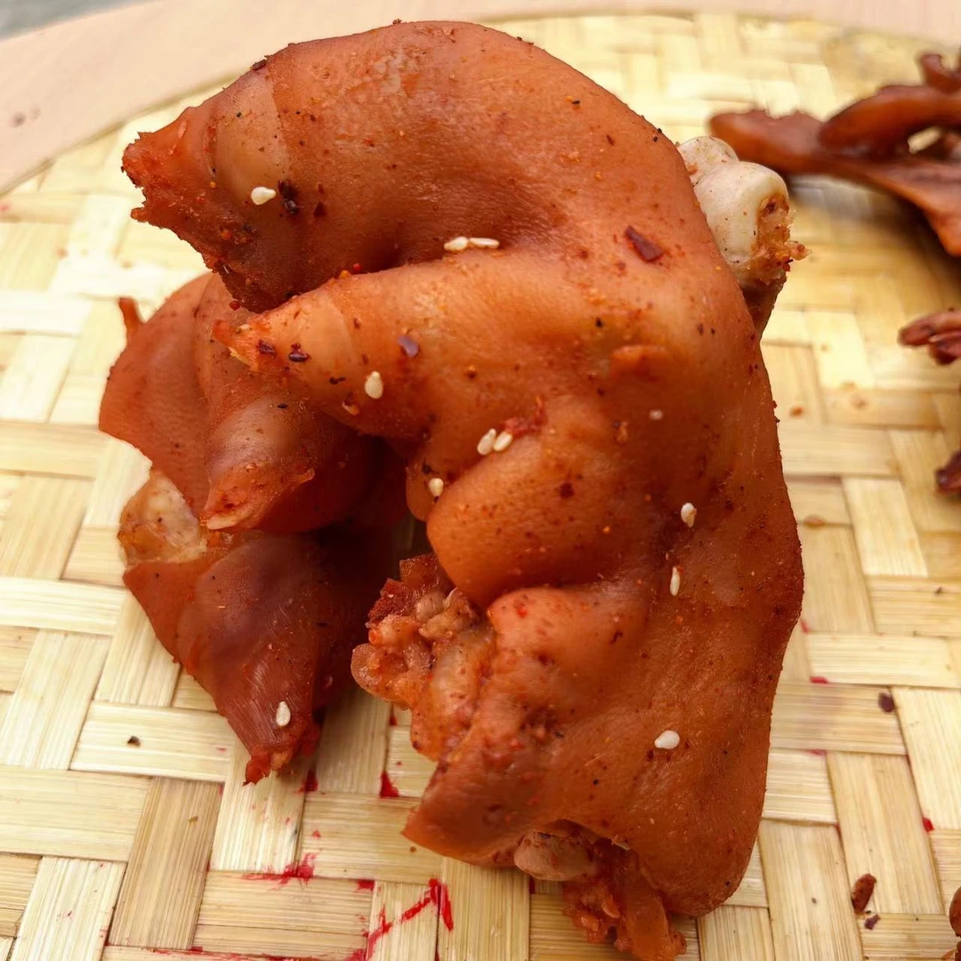 福建永泰茶油熏啃得香猪蹄3块装微辣(老土家)