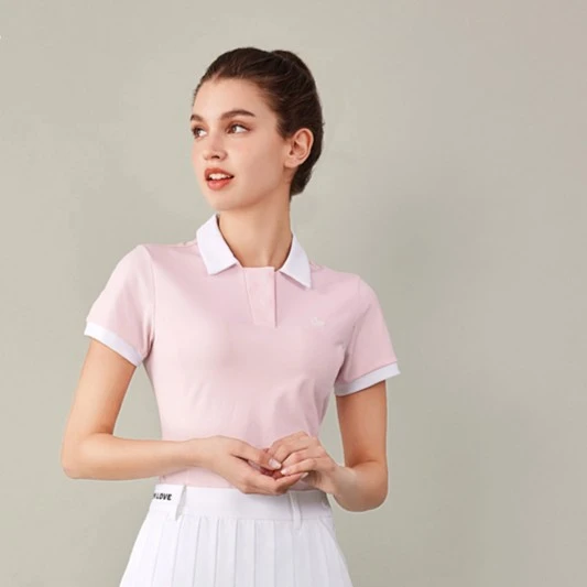 高尔夫服装户外运动套装上衣女短袖速干衣T恤POLO衫显瘦LG2186