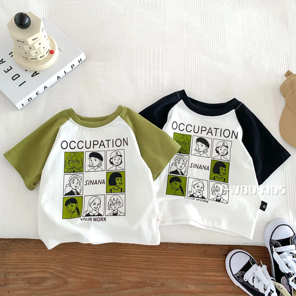 男童t恤儿童短袖纯棉小童半袖体恤2024新款宝宝上衣夏季薄款衣服