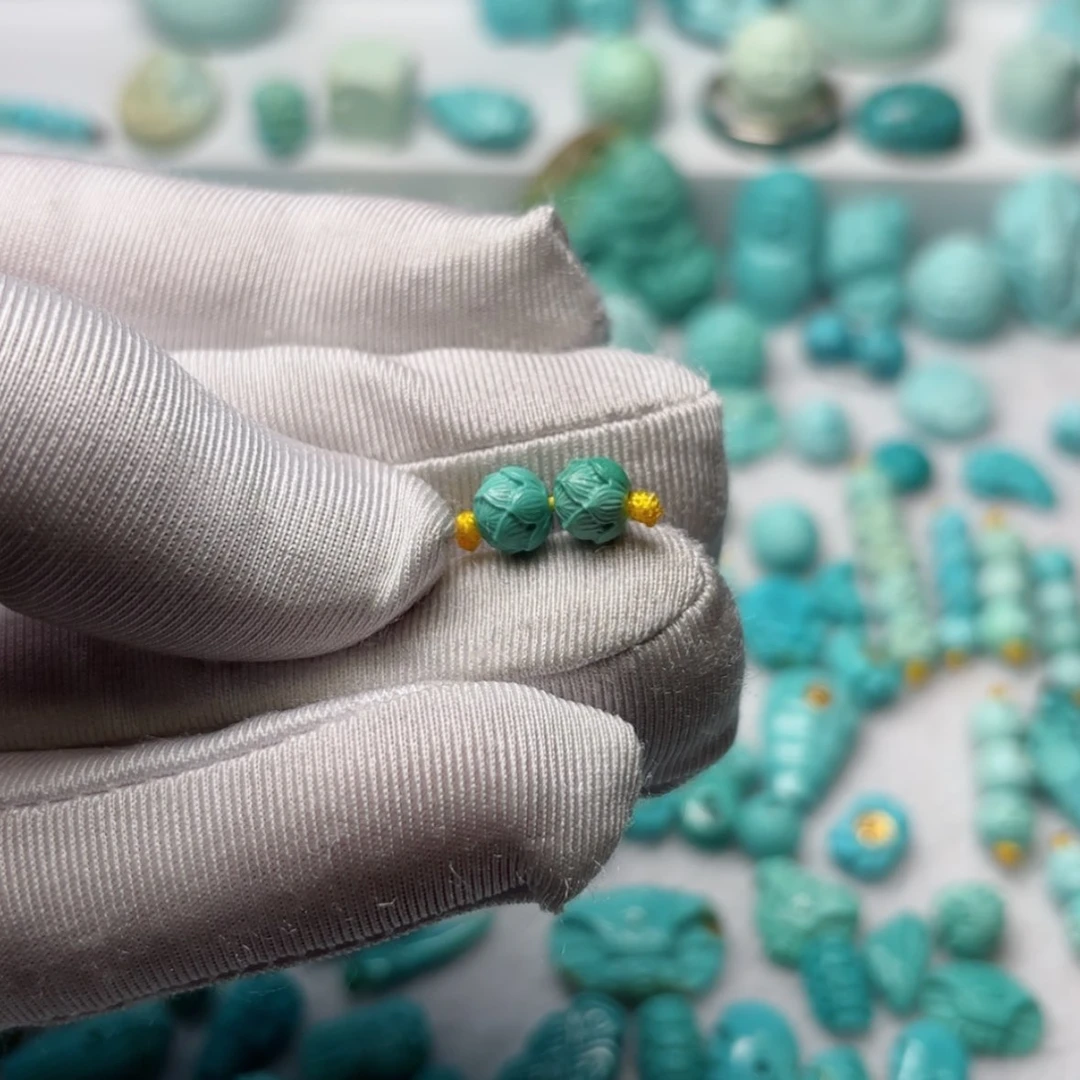 【闪购商品】绿松石雕件未镶嵌围****生