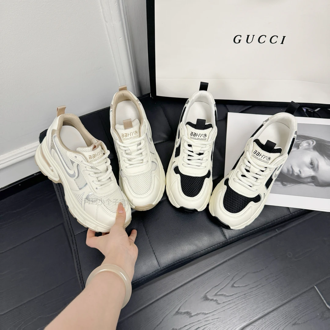 珂珂【牛奶】8cm跟 小个子定制厚底增高老爹鞋厚底百搭休闲运动鞋