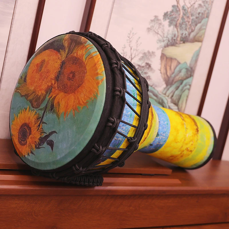 非洲鼓工厂直供大11寸超轻绑绳调音成人简单易学便携成人非洲手鼓