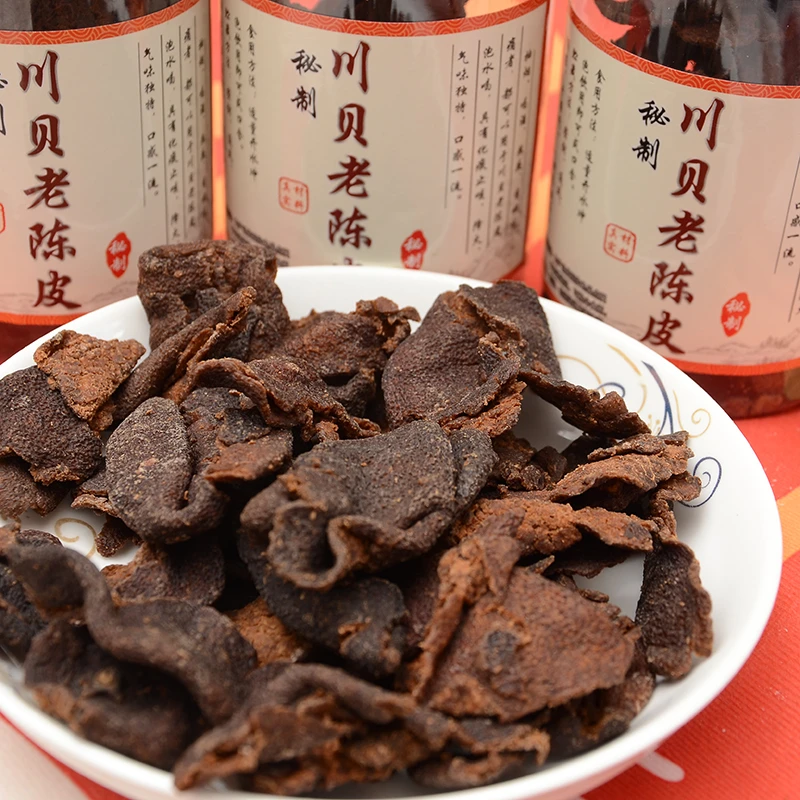 新会正宗川贝老陈皮干秘制特产零食泡茶泡水即食橘皮