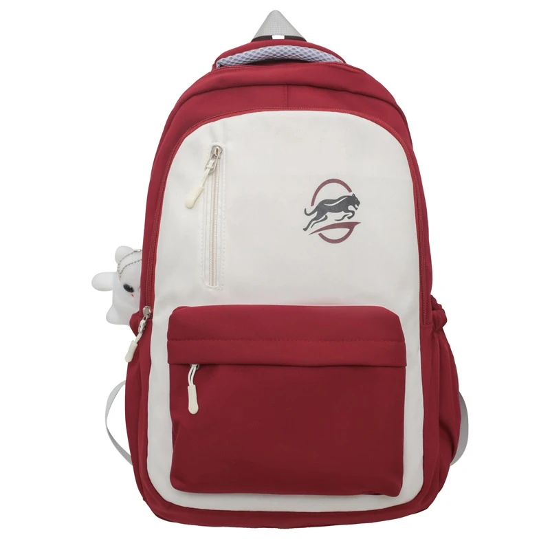 ins新款女士双肩包小清新大容量流行初高中背包个性潮牌休闲书包