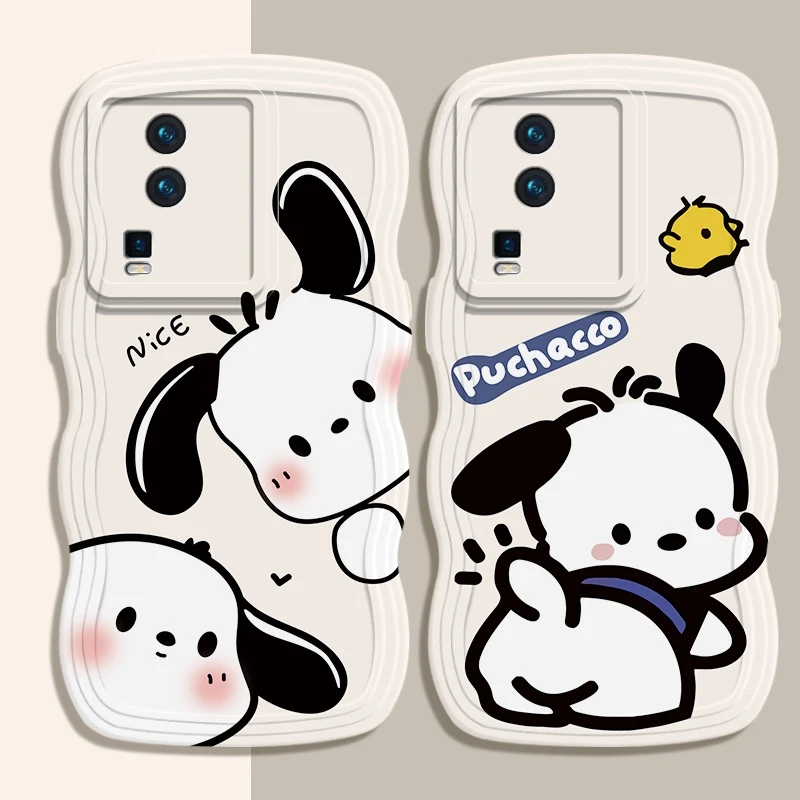 可爱帕恰狗vivoiQOONeo7手机壳波浪边neo7竞速版软壳neo7se男女潮