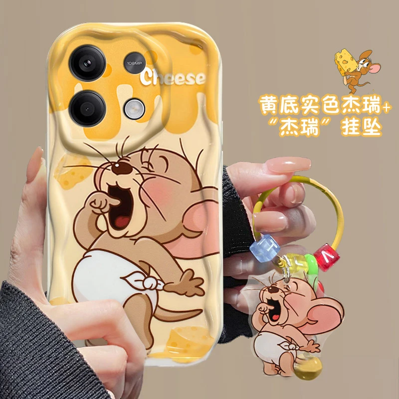 可爱杰瑞红米Note13手机壳2312DRAABC气囊防摔软壳耐脏全包新款女