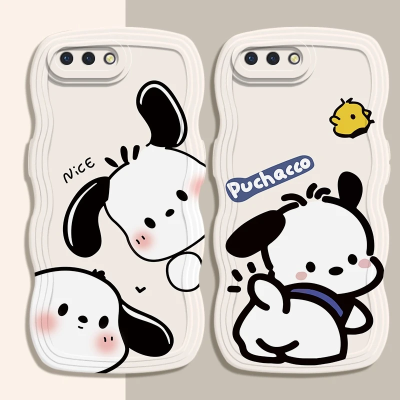 可爱帕恰狗OPPOr11手机壳波浪边r11t耐脏硅胶软壳气囊防摔全包边