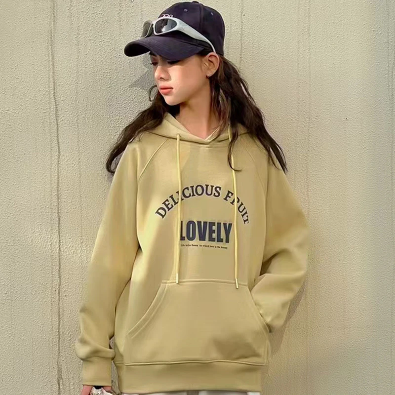 青少年卫衣2025春装新款韩版中大童时尚潮流印花字母圆领休闲上衣