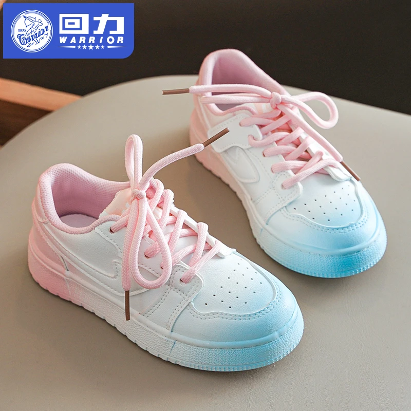 Warrior/回力女童儿童板鞋春秋新款休闲百搭女孩小白鞋运动鞋童鞋