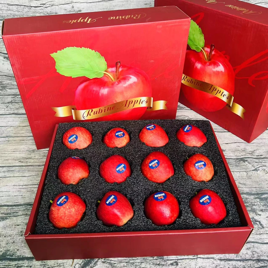【乐鲜果园】云南赤云妃红宝石苹果新鲜水果12颗礼盒 顺丰快递