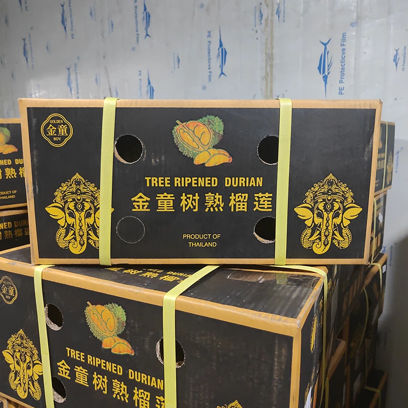 【黄带A果只发广东】乐鲜果园泰国金童金枕榴莲鲜果整箱 顺丰快递