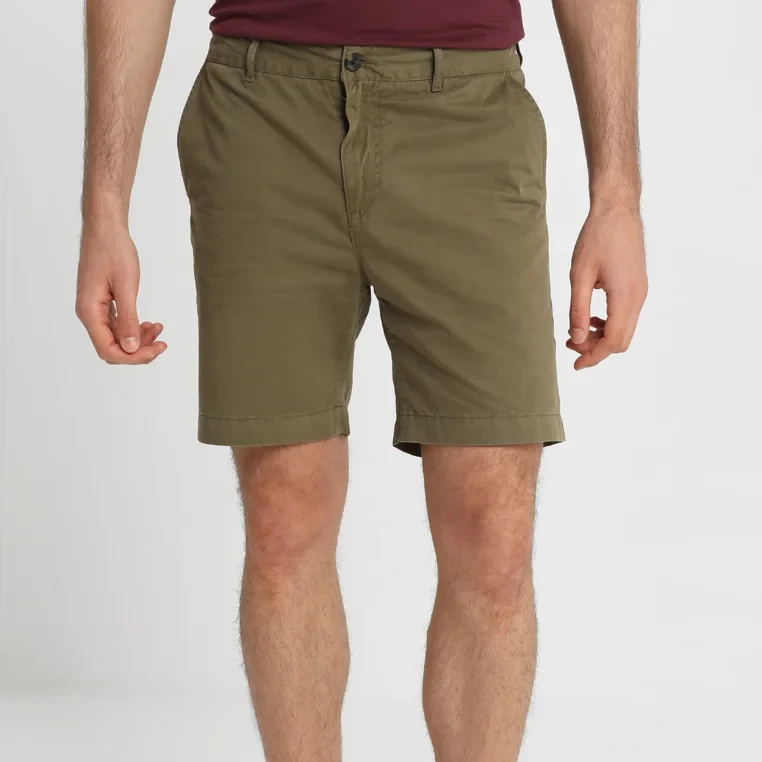 短裤男士夏季纱卡水洗棉直筒薄款沙滩裤五分裤中裤休闲裤