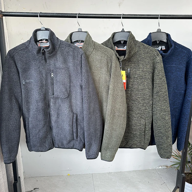 摇粒绒户外夹克男士青年秋冬季立领加绒加厚保暖抓绒衣上衣外套