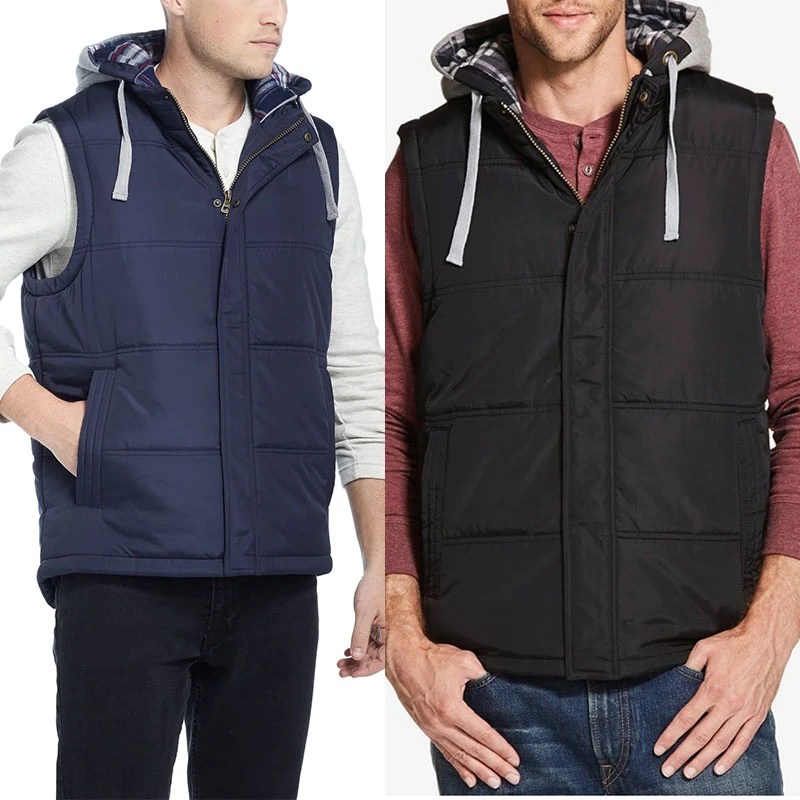 80刀！连帽马甲男士秋冬季宽松大码加厚保暖防跑棉背心坎肩