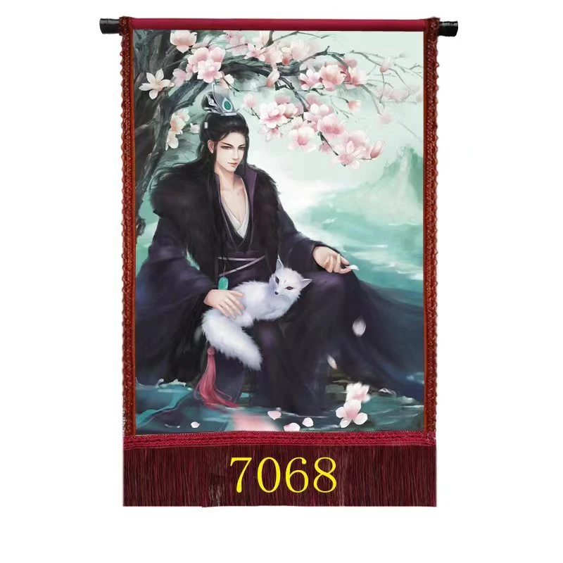 7号商场民族风流苏画山水五大家人物画