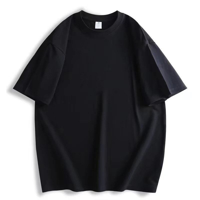 福利【纯棉】男女同款潮牌短袖秋冬打底衫落款款圆领短袖