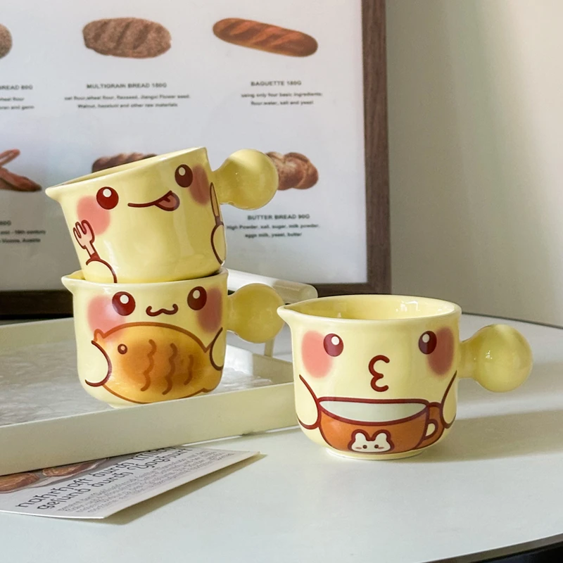 ins高颜值可爱浓缩咖啡杯子奶壶萃取杯精致陶瓷咖啡量杯奶盅奶罐