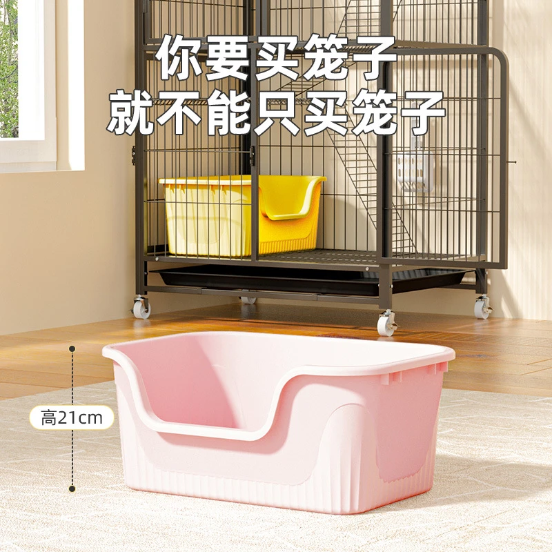 猫砂盆超大号防外溅猫厕所特大防臭开放式猫砂盆子巨大幼猫猫屎盆