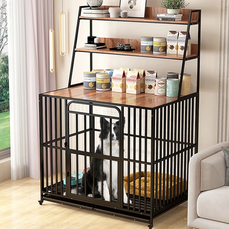 狗笼子大型犬家用狗狗小型宠物边牧专用置物狗别墅室内狗屋窝房