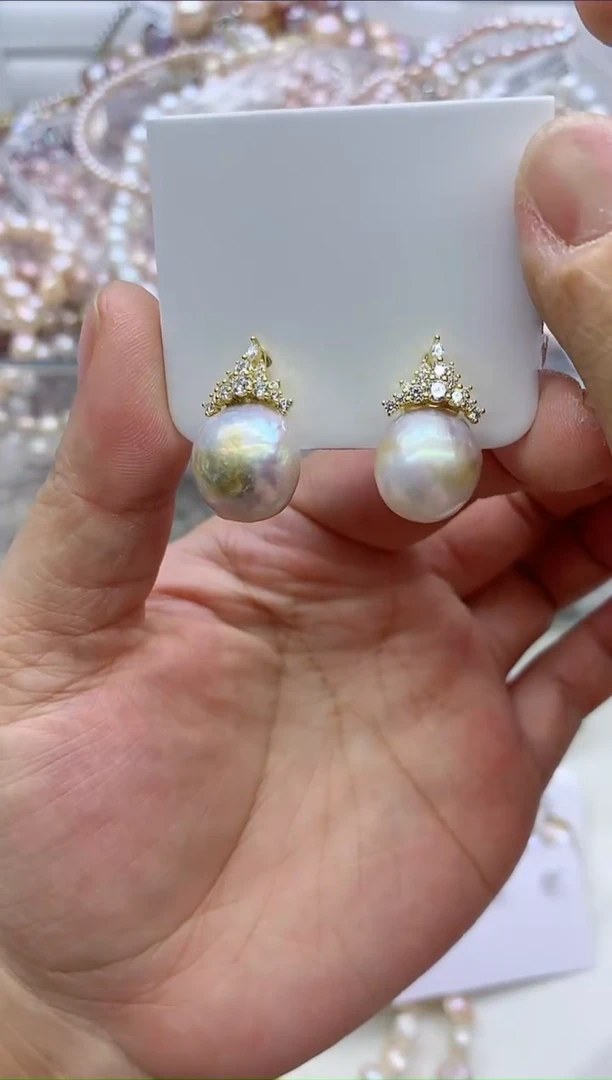 【闪购商品】淡水珍珠耳饰合金淡水珍珠耳饰